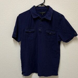 Kenneth Cole New York Deep Blue Casual Shirt